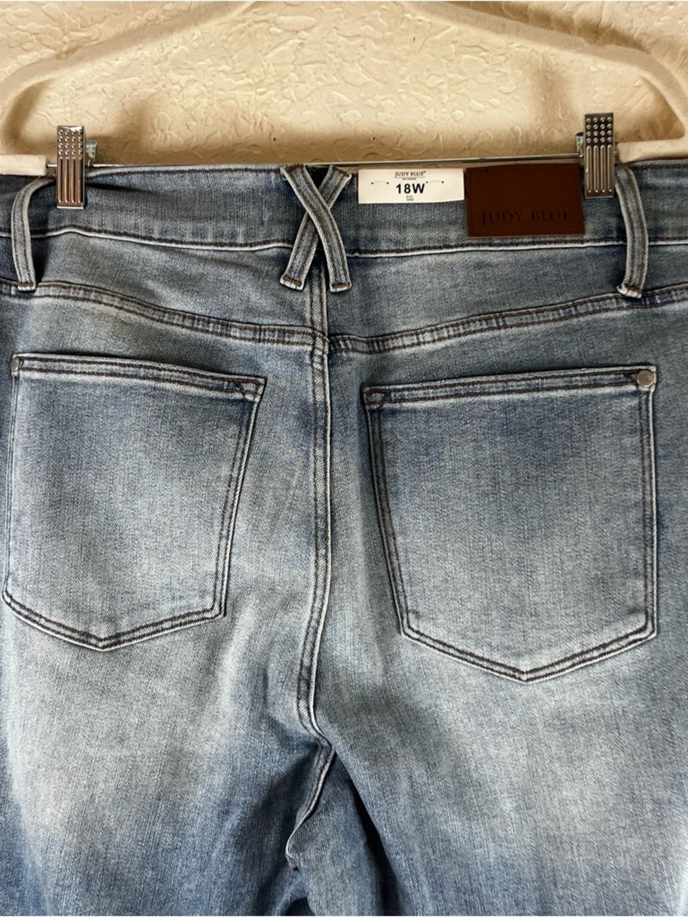 Judy Blue High Waist Double Button Wide Leg Jeans - Picture 11 of 15